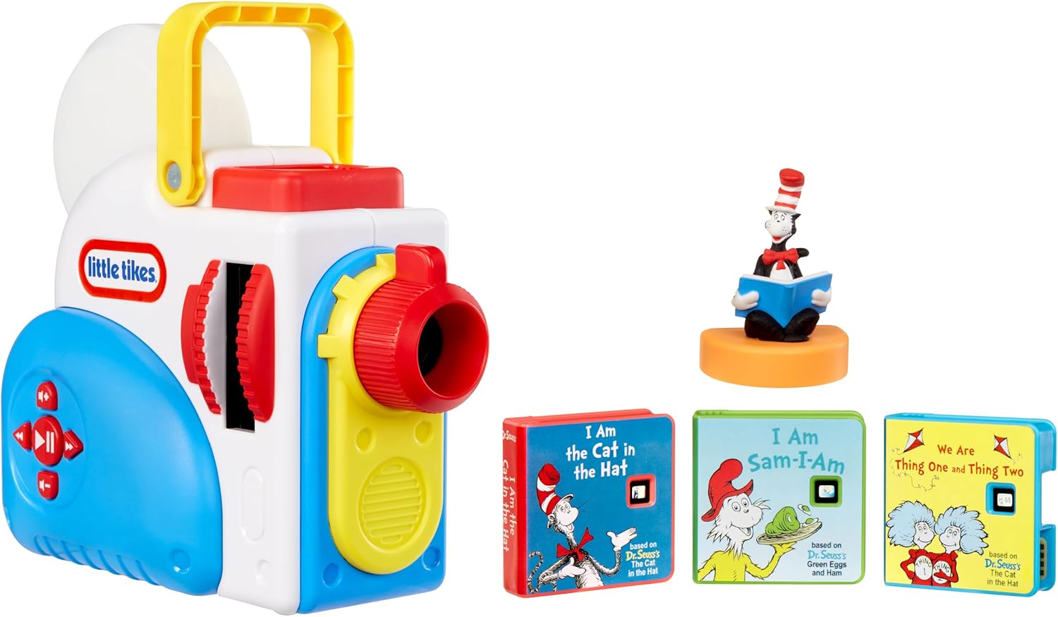 Little Tikes Story Dream Machine Dr. Seuss Starter Pack, Storytime, Books, Audio Play Character, Gift and Toy for Toddlers and Kids Girls Boys Ages 3+ Years