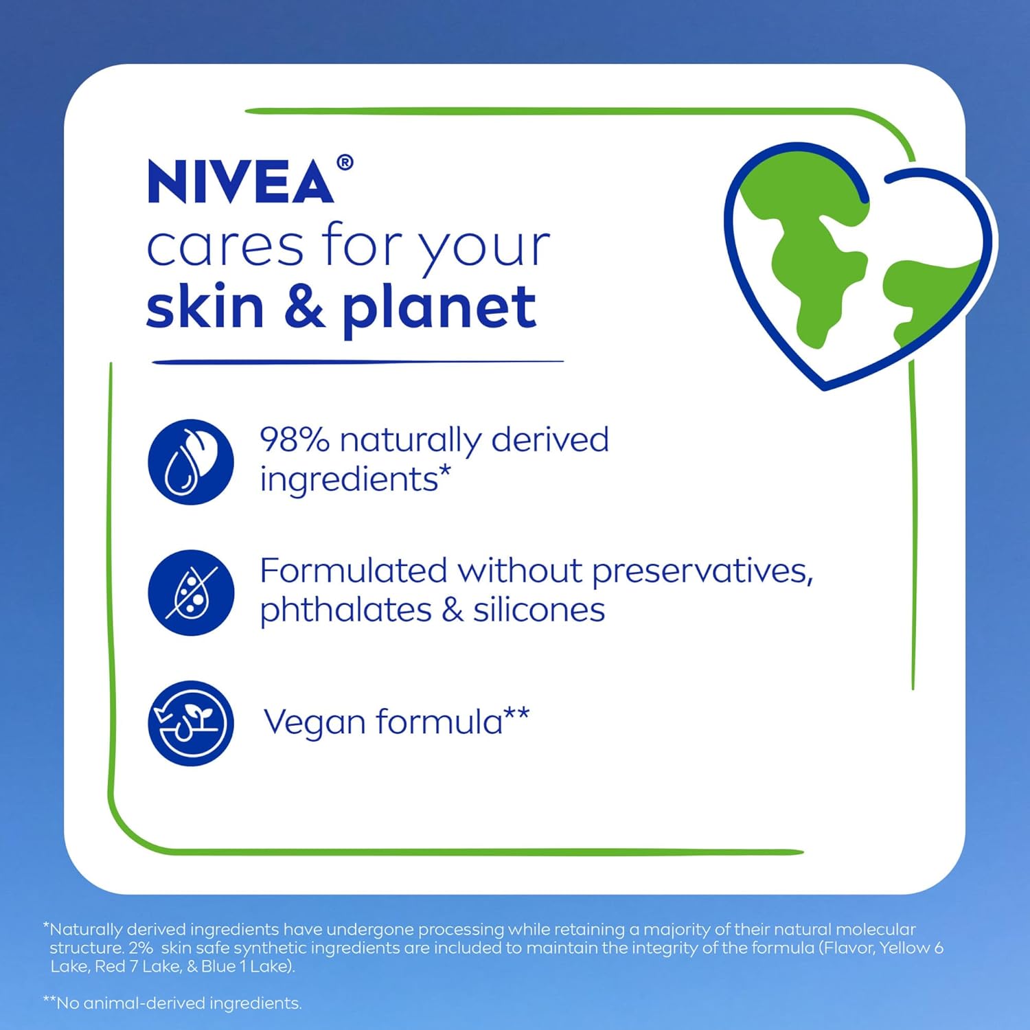 NIVEA Mango Lip Care, Vegan Lip Balm Pack with Shea Butter, Nourishing Oils and Vitamin C & E, 3-in-1 Moisturize, Repair and Protect, 0.17 Oz Stick, Pack of 4