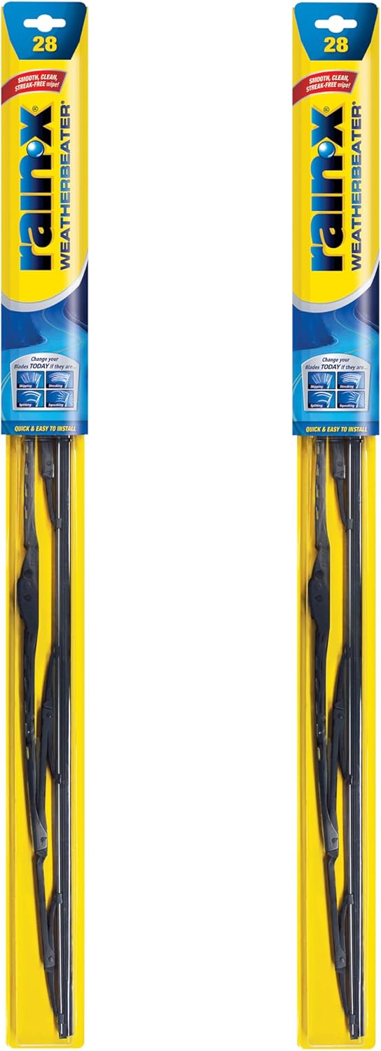 Rain-X 820146 WeatherBeater Wiper Blades, 24" and 20" Windshield Wipers (Pack of 2), Automotive Replacement Windshield Wiper Blades That Meet Or Exceed OEM Quality And Durability Standards
