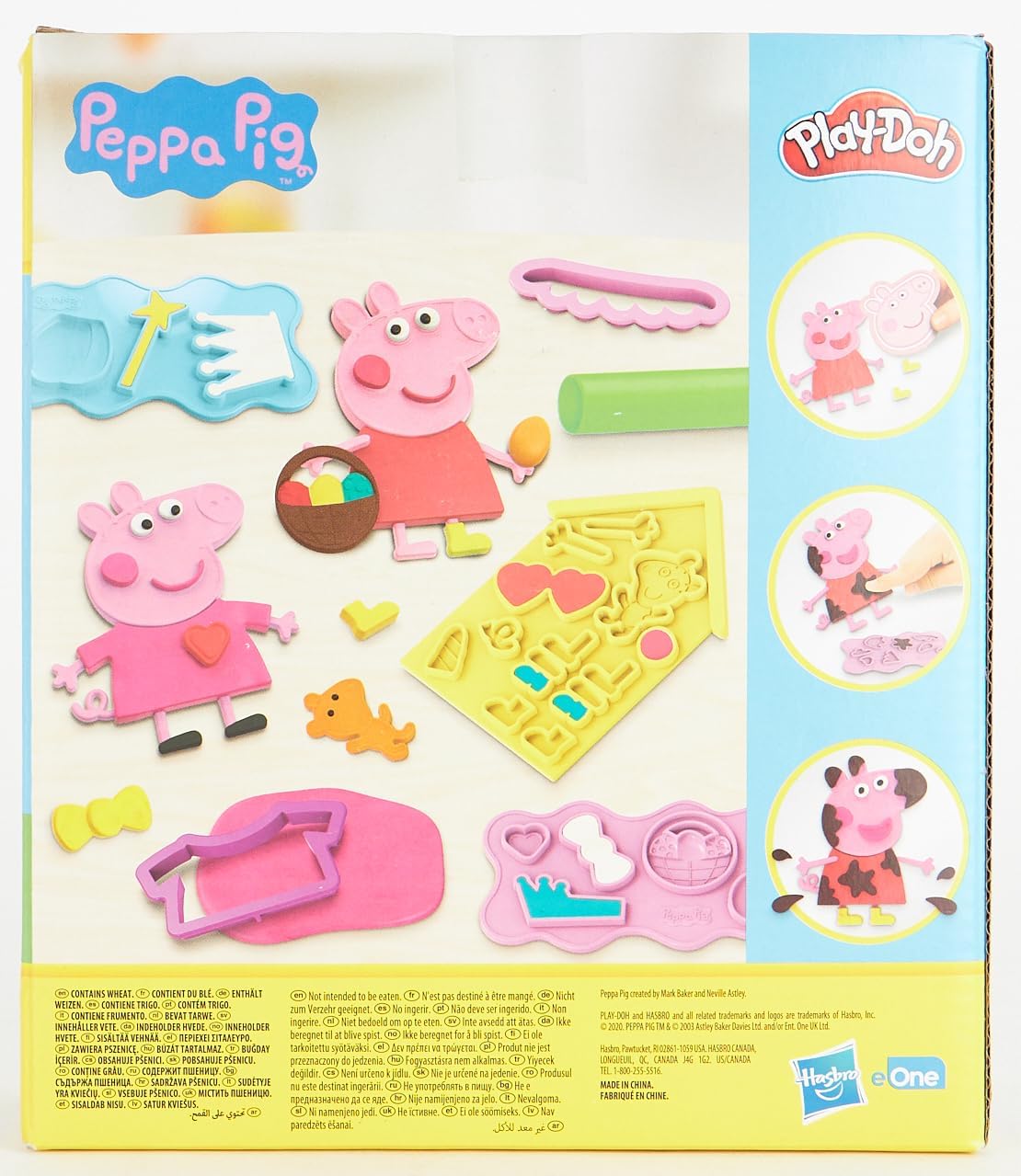 Play-Doh Peppa Pig Stylin' Set, Peppa Pig Playset with 9 Cans and 11 Tools, Peppa Pig Toys for 3 Year Old Girls and Boys and Up