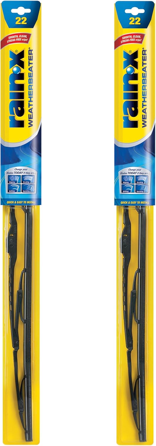 Rain-X 820146 WeatherBeater Wiper Blades, 24" and 20" Windshield Wipers (Pack of 2), Automotive Replacement Windshield Wiper Blades That Meet Or Exceed OEM Quality And Durability Standards