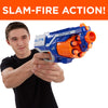 NERF Elite Disrupter Blaster - 6-Dart Rotating Drum, Slam Fire, Translucent Red (Amazon Exclusive)