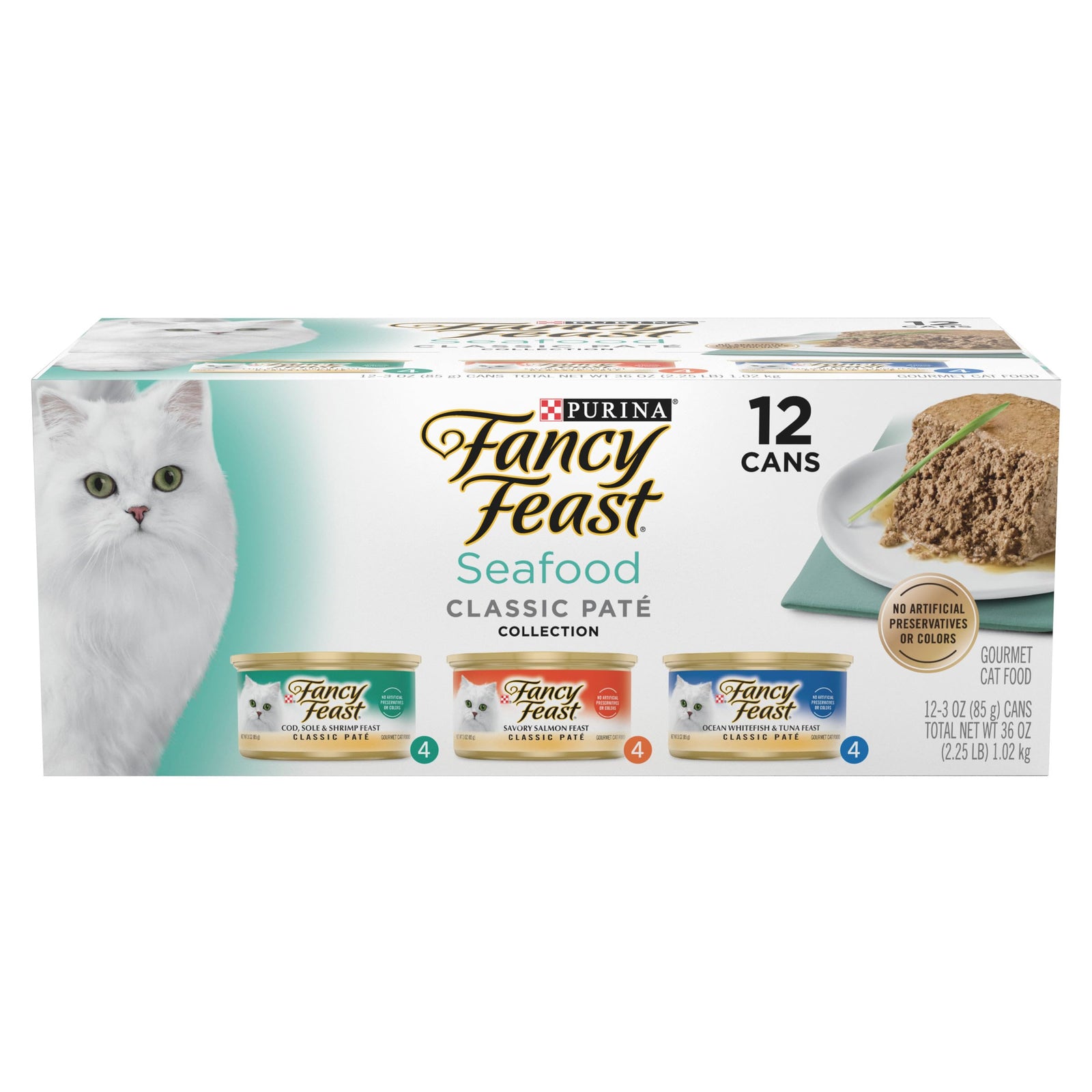 Purina Fancy Feast Gravy Lovers Poultry and Beef Grilled Gourmet Wet Cat Food Variety Pack - (Pack of 24) 3 oz. Cans