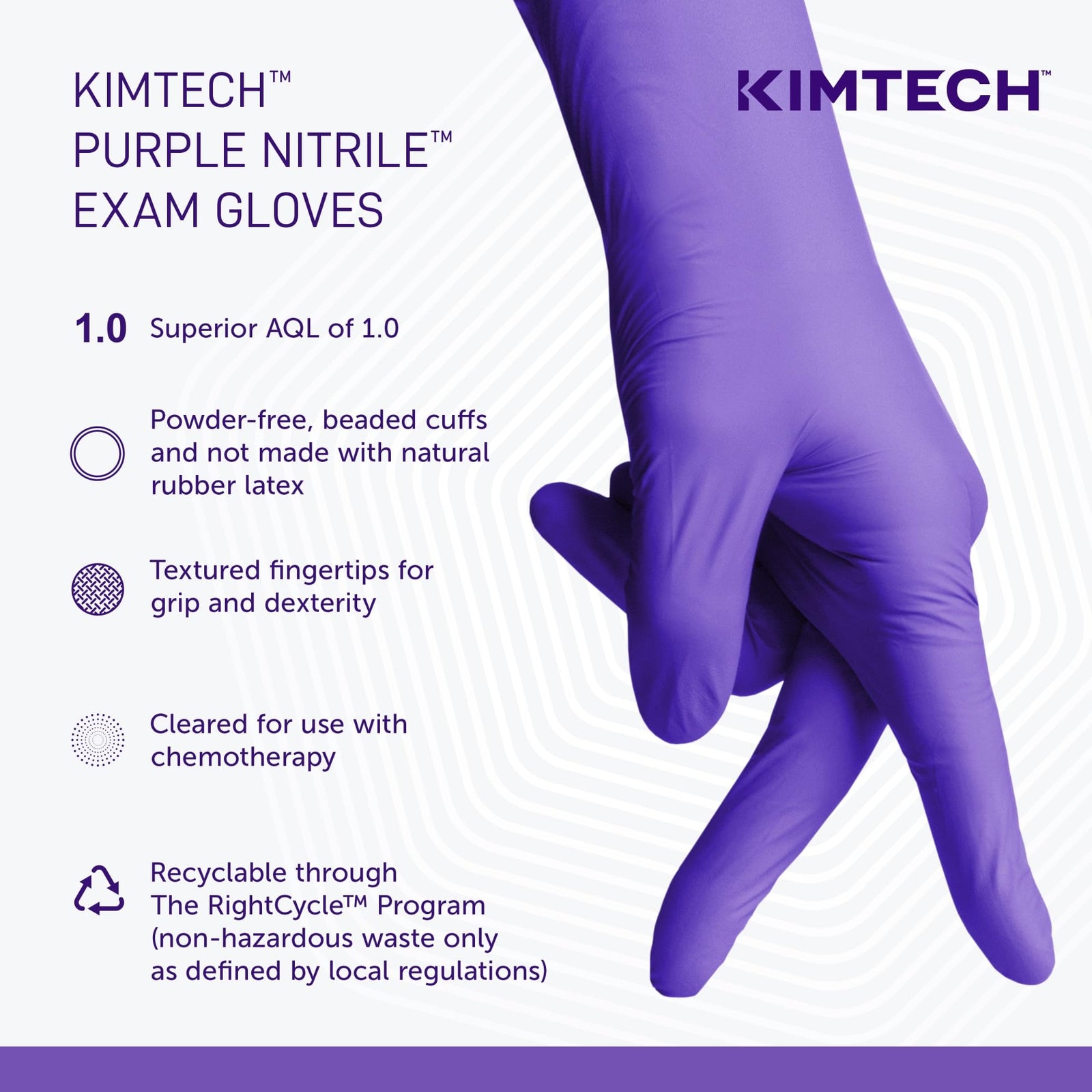 Kimberly-Clark® Safeskin Purple Nitrile Exam Gloves, Extra-Large, Purple, Box Of 90
