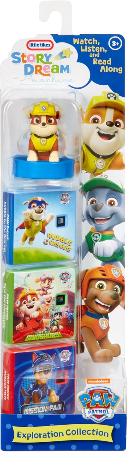 Little Tikes Story Dream Machine PAW Patrol Exploration Collection, Storytime, Books, Audio Character, Toy Gift, Toddlers, Kids Girls Boys Ages 3+