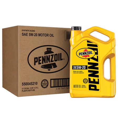 Pennzoil Motor Oil 10W-40 Motor Oil, 5 Quart (3 Pack)