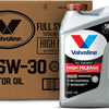 Valvoline Full Synthetic High Mileage with MaxLife Technology SAE 0W-20 Motor Oil 5 QT, Case of 3
