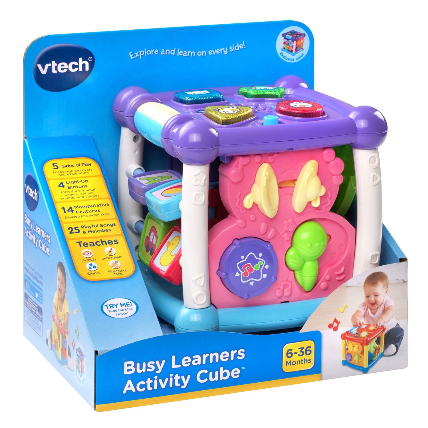 VTech Busy Learners Activity Cube (Frustration Free Packaging)