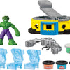 Play-Doh Marvel Hulk Smash & Squish Kids Playset with Bendy Action Figure and Accessories, Imagination Toys for Boys and Girls 4 and Up