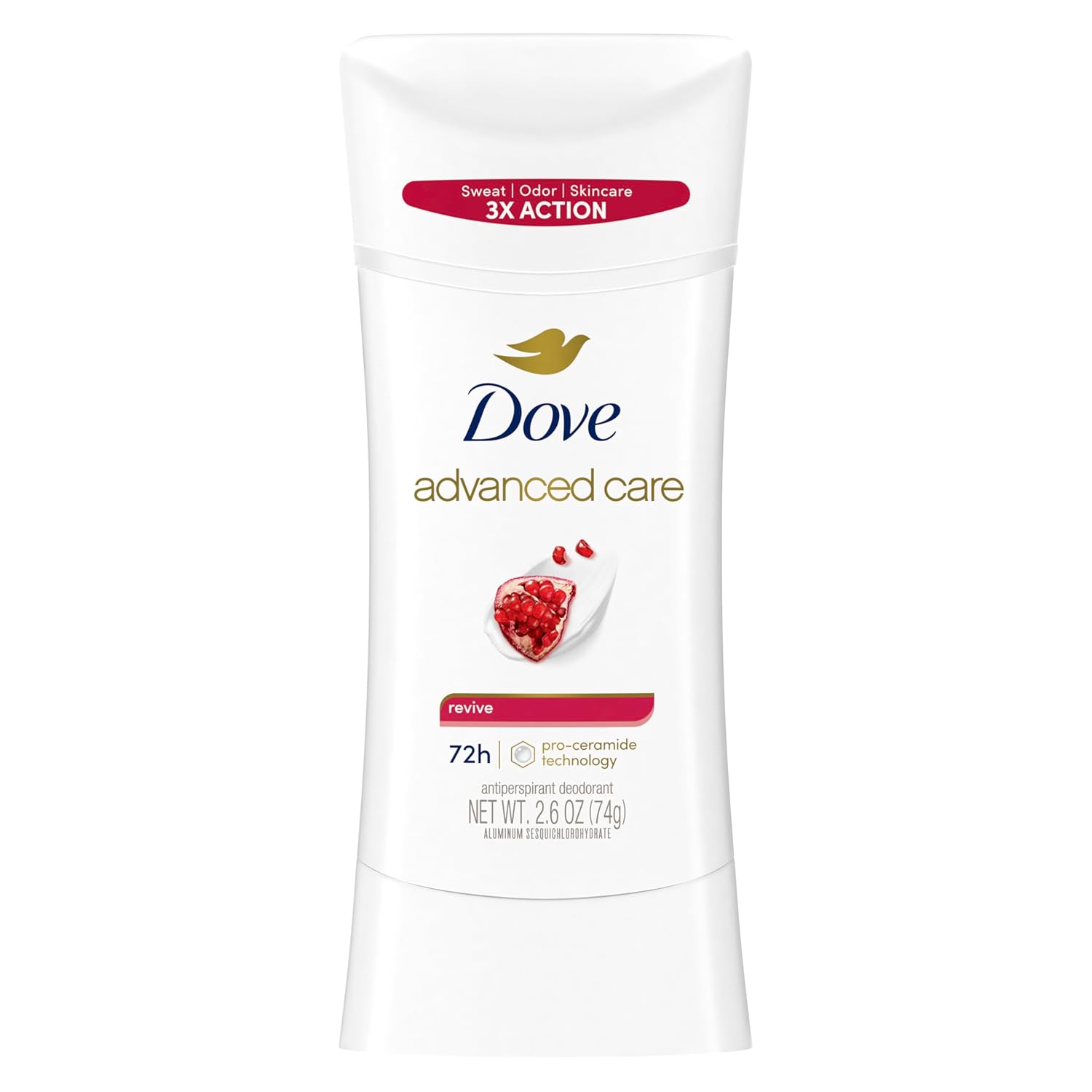 Dove Advanced Care Antiperspirant Deodorant Stick Cool Essentials 4 ct for helping your skin barrier repair after shaving 72 hour odor control and sweat protection with Pro Ceramide Technology 2.6 oz