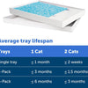 PetSafe ScoopFree Disposable Crystal Cat Litter Tray - Easy Cleaning Box - Refill Tray for Electric Litter Box - Fragrance Free - 4.3 lb Bags - 6 Pack