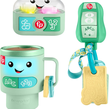 Fisher-Price Baby & Toddler Toy Laugh & Learn Coffee Mug Musical Activity with Lights & Educational Songs for Infants Ages 6+ Months