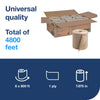 Tork Hand Towel Roll, Natural, Universal, H80, Extra Large, 100% Recycled, 1-Ply, 6 Rolls x 1000 ft, 8031000