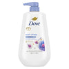 Dove Body Wash Unwind Blueberry & Moon Milk For 24hr Lotion-Soft Skin Moisturizing Skin Cleanser with No Sulfates No Parabens 30.6 oz