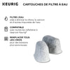 Keurig Water Filter Refill Cartridges, Replacement Water Filter Cartridges, Compatible with 2.0 K-Cup Pod Coffee Makers, 2 Count