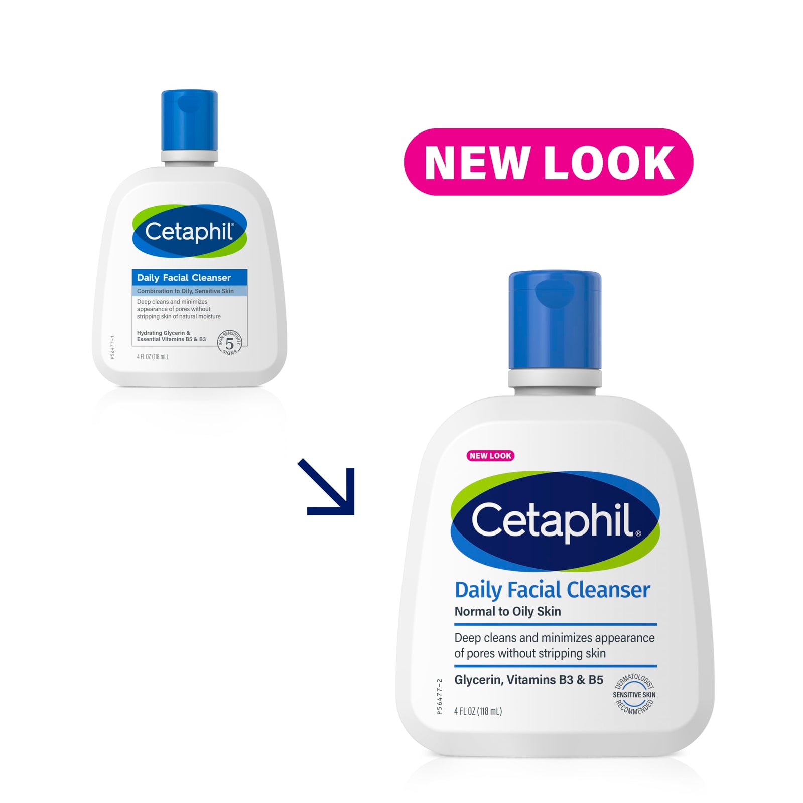 Cetaphil Face Wash, Daily Facial Cleanser for Sensitive, Combination to Oily Skin, 8 oz, Pack of 3, Gentle Foaming, Soap Free, Hypoallergenic