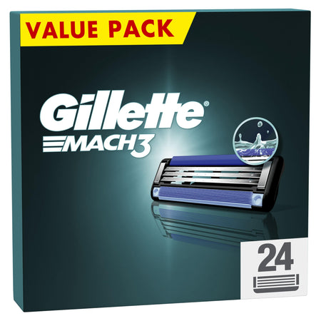 Gillette Mach3 Razor Refills for Men, 8 Razor Blade Refills