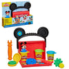 Play-Doh Disney Junior Mickey Mouse Clubhouse, On-The-Go Garage Mickey Mouse Playset, Arts & Crafts Preschool Toys for Kids 2+