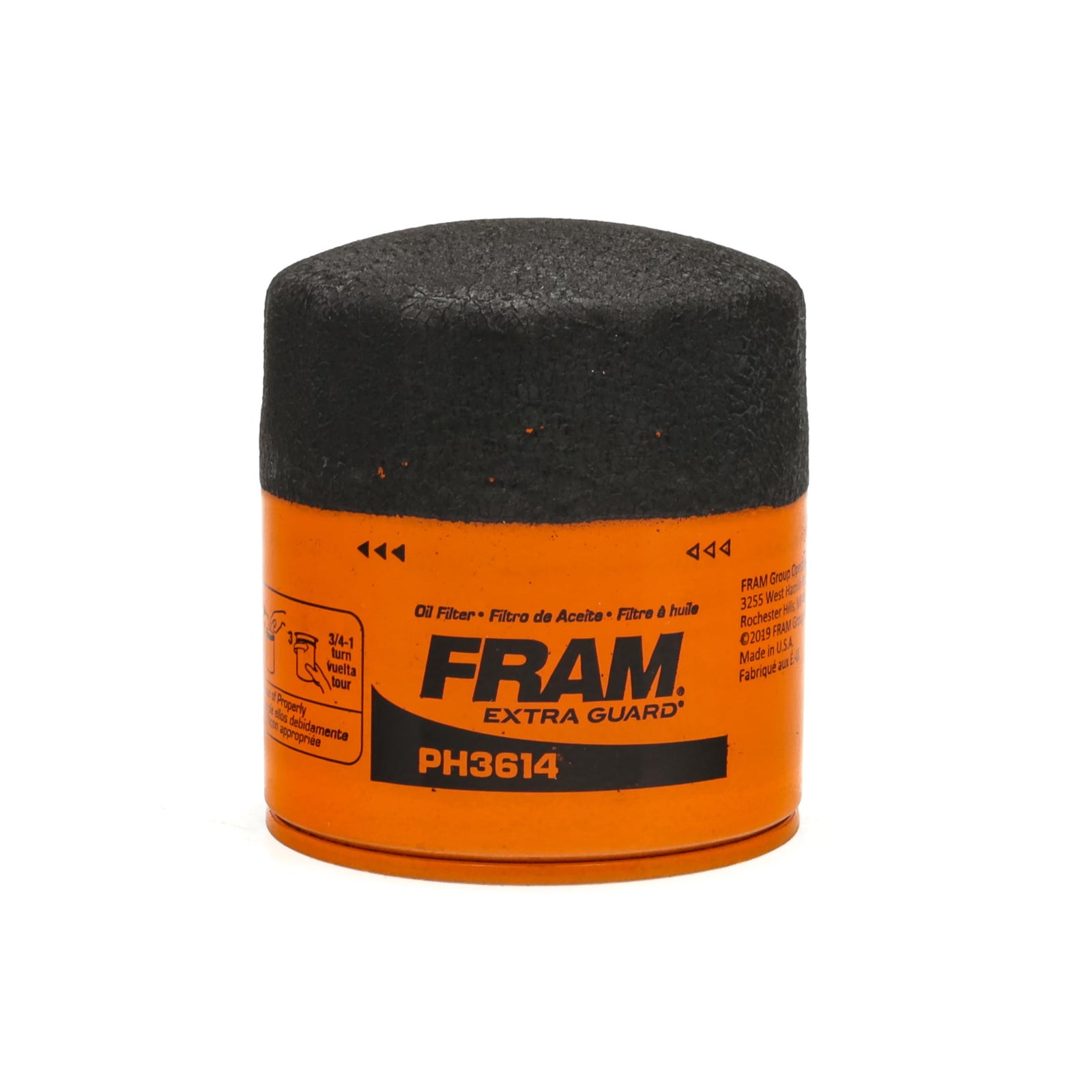 FRAM Ultra Synthetic Automotive Replacement Oil Filter, Designed for Synthetic Oil Changes Lasting up to 20k Miles, XG3614 with SureGrip (Pack of 2)