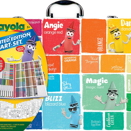Crayola Inspiration Art Case Space Coloring Set (140pcs), Art Kit for Kids, Crayons, Markers, Pencils, Holiday & Christmas Gift for Boys & Girls, Ages 5, 6, 7 [Amazon Exclusive]