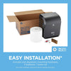 Pacific Blue Ultra 8" High-Capacity Automated Touchless Paper Towel Dispenser Starter Kit by GP PRO (Georgia-Pacific), Black Dispenser (59590) 1 White Towel Roll (26491)