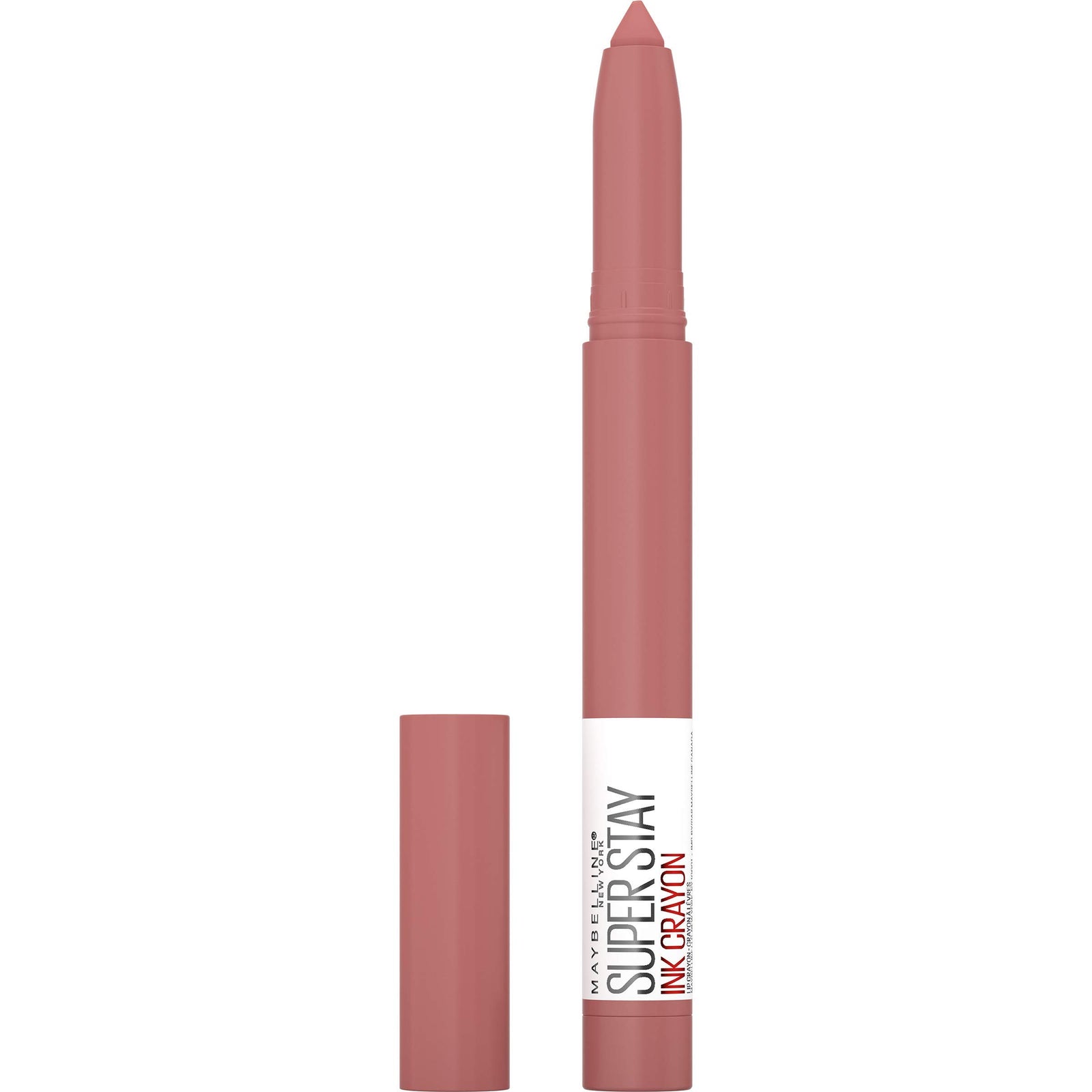 Maybelline Super Stay Ink Crayon Lipstick Makeup, Precision Tip Matte Lip Crayon with Built-in Sharpener, Longwear Up To 8Hrs, Rise To The Top, Burnt Sienna, 1 Count