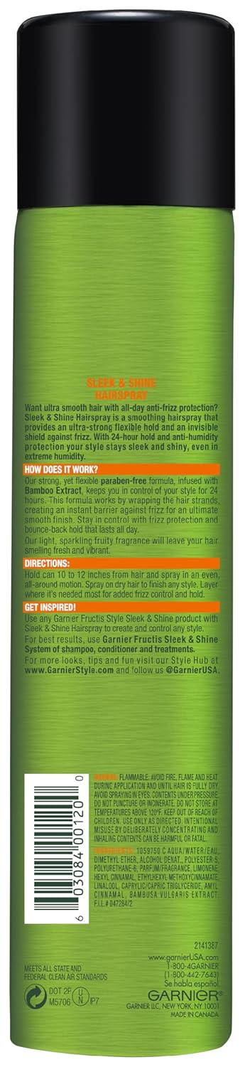 Garnier Fructis Style Sleek & Shine Anti-Humidity Hairspray - 8.25 Oz