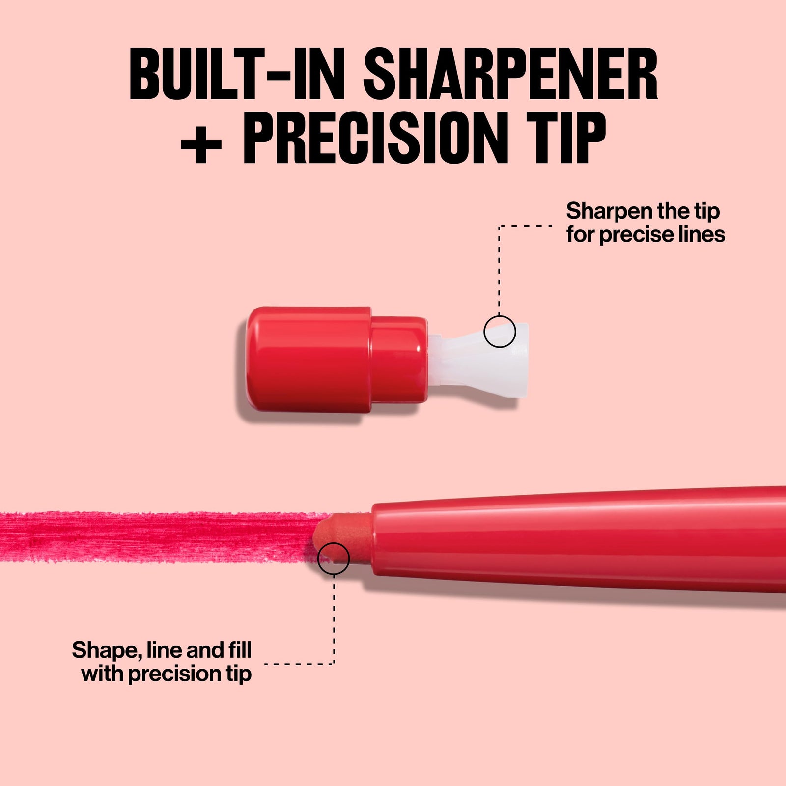 Revlon Colorstay Lip Liner Makeup with Built-in-Sharpener, Longwear Rich Colors, Stocking Stuffer for Women, 660 Mauve, 0.01 oz