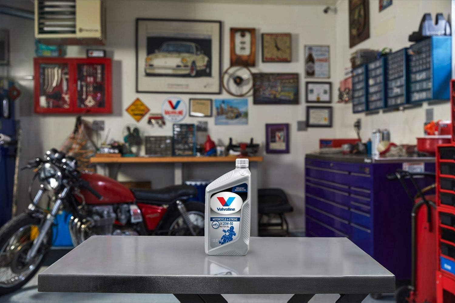 Valvoline 4-Stroke Motorcycle Full Synthetic SAE 10W-40 Motor Oil 1 QT (Pack of 3)