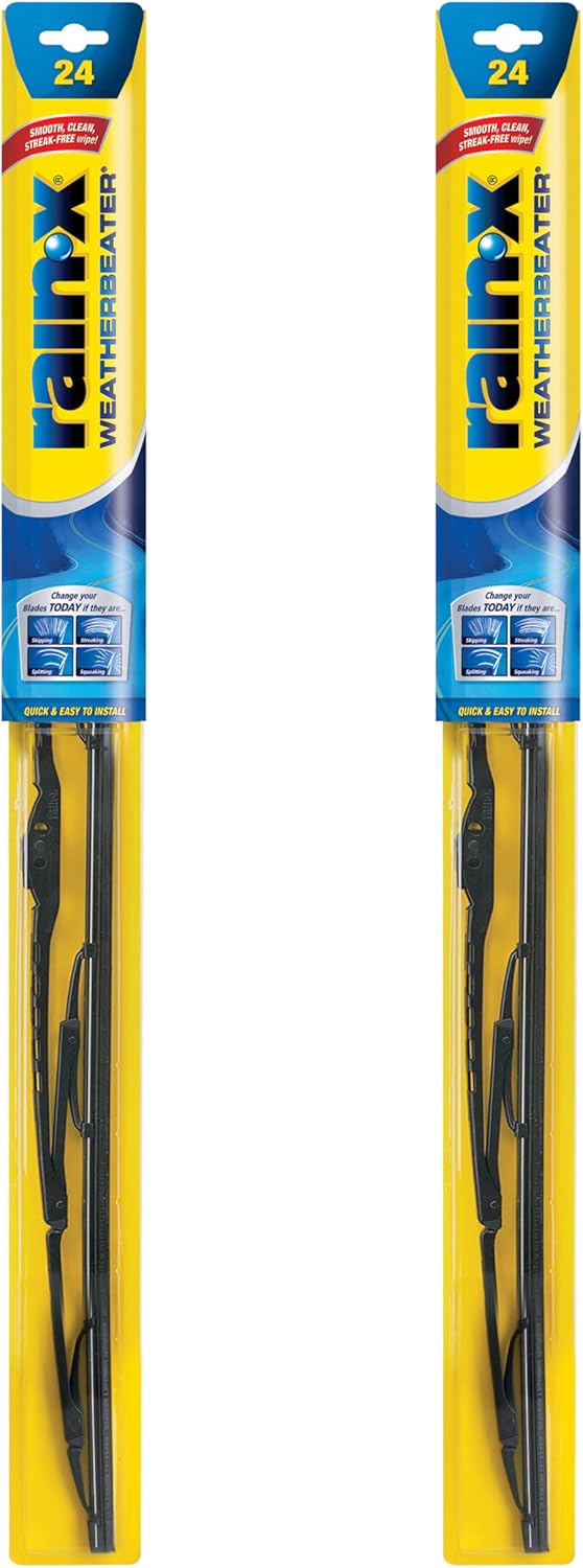 Rain-X 820146 WeatherBeater Wiper Blades, 24" and 20" Windshield Wipers (Pack of 2), Automotive Replacement Windshield Wiper Blades That Meet Or Exceed OEM Quality And Durability Standards