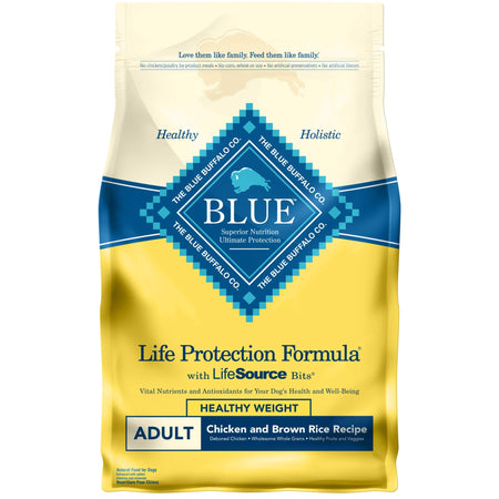Blue Buffalo Life Protection Formula Adult Small Breed Dry Dog Food, Supports High Energy Needs, Made with Natural Ingredients, Chicken & Brown Rice Recipe, 15-lb Bag