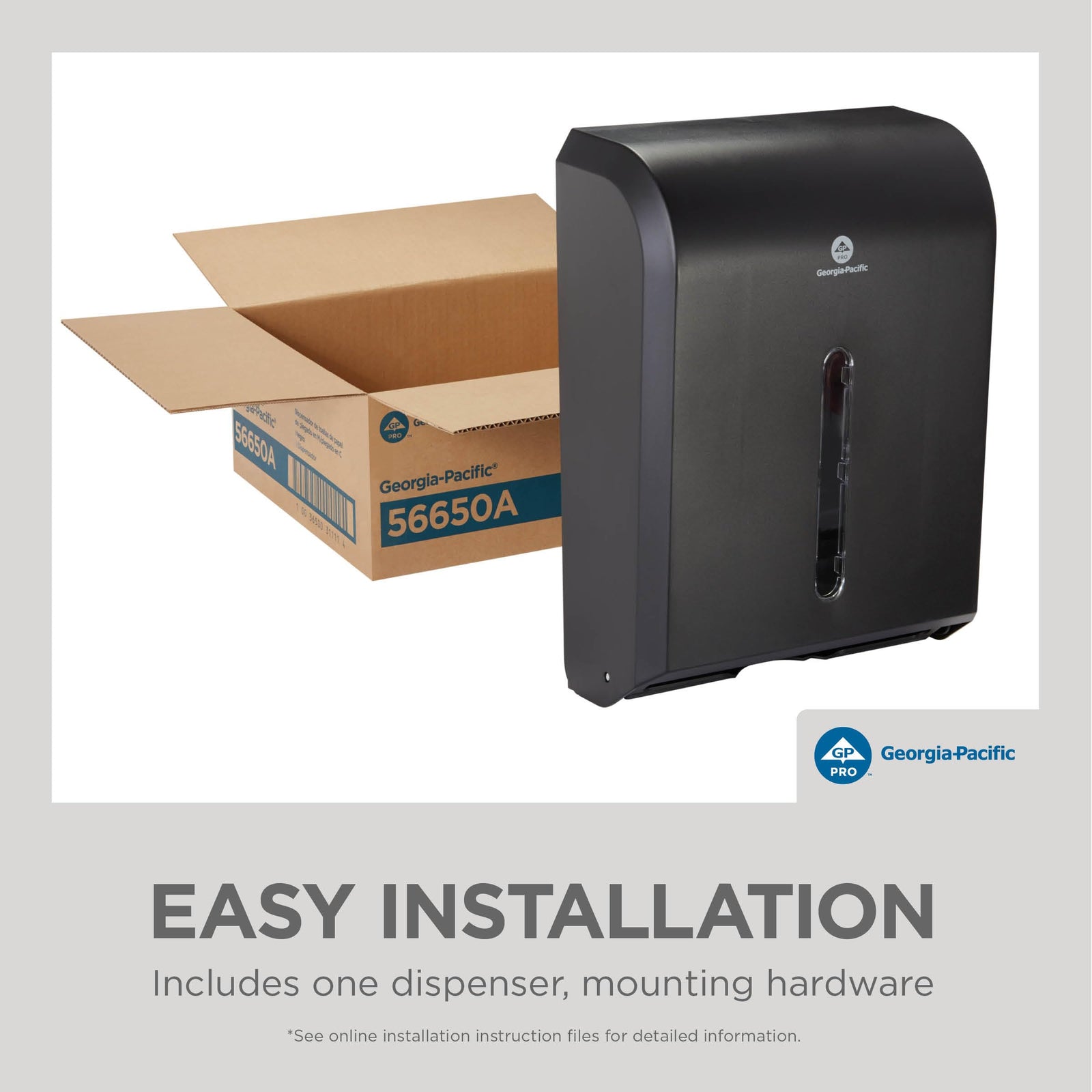 Georgia-Pacific Combi-Fold Paper Towel Dispenser, Black