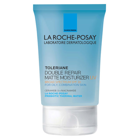 La Roche-Posay Toleriane Double Repair Matte Face Moisturizer, Daily Moisturizer For Oily Skin With Ceramide And Niacinamide For All Skin Tones, Oil Free, Non-Comedogenic, Available with SPF 30