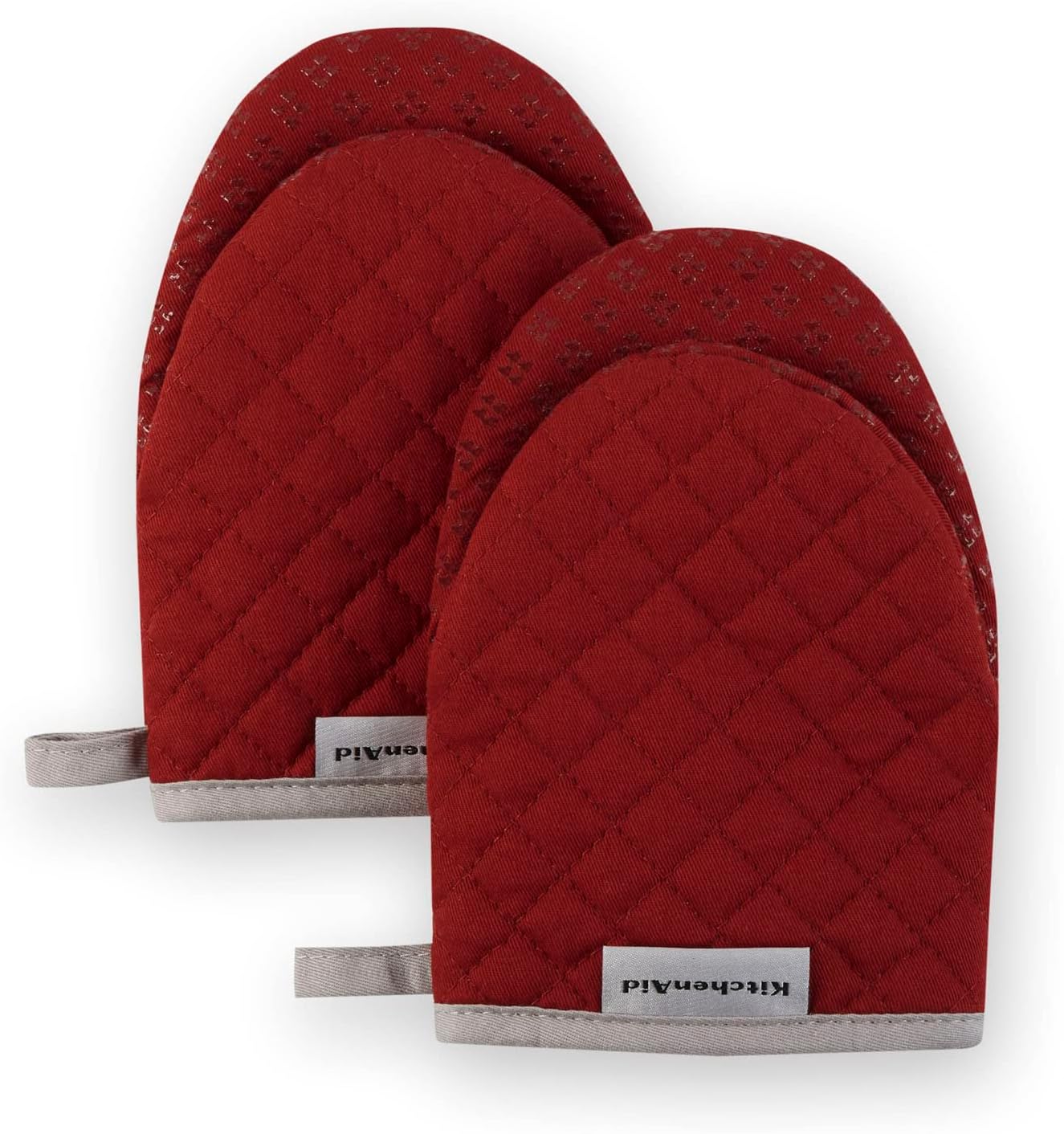 KitchenAid Asteroid Mini Oven Mitt Set, 5.5"x8", Charcoal Grey, 2 Piece