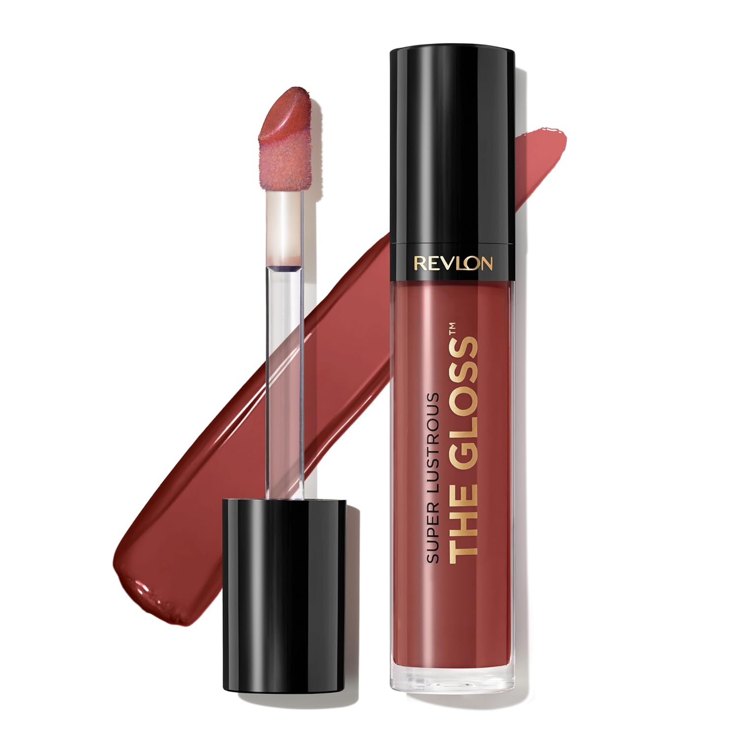 Revlon Super Lustrous Lip Gloss, Non-Sticky, Hydrating, High Shine Finish, 200 Crystal Clear, 0.13 oz
