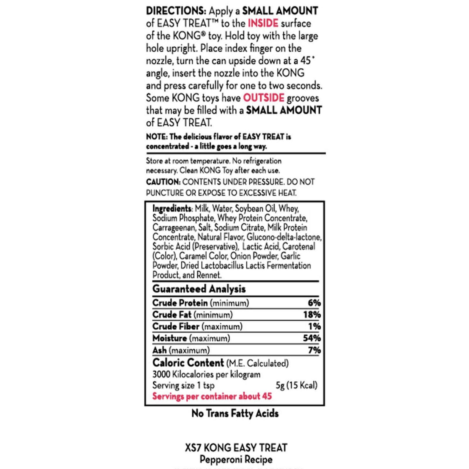 KONG - Easy Treat - Dog Treat Paste - Peanut Butter - 8 Ounce