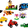 LEGO Classic Medium Creative Brick Box 10696 Building Toy Set - Featuring Storage, Includes Train, Car, and a Tiger Figure, and Playset for Kids, Boys, and Girls Ages 4-99