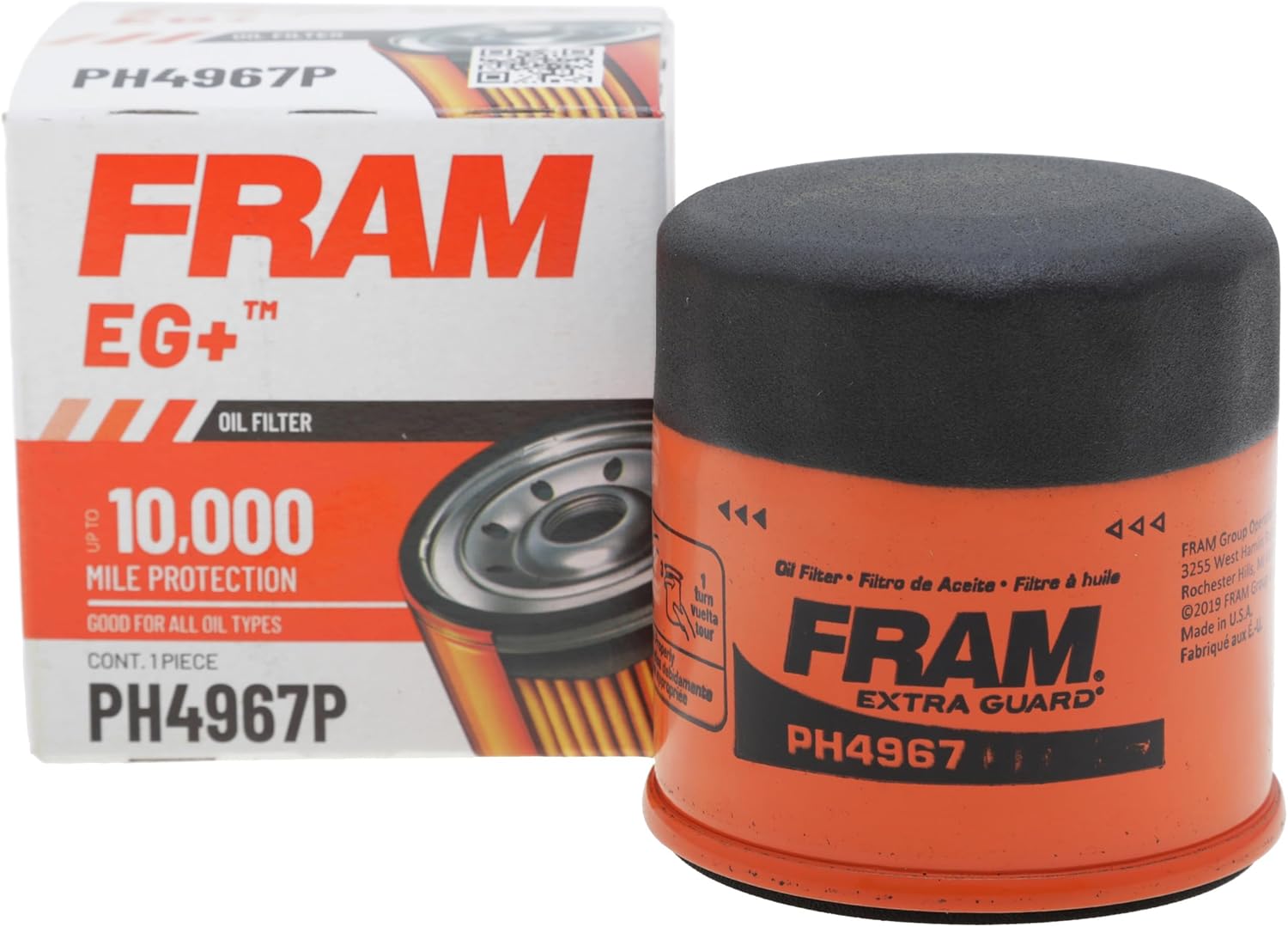 FRAM Synthetic XG4967P 20K Mile Change Automotive Replacement Engine Oil Filter for Synthetic Oil Changes, Premium Vehicle Engine Protection Oil Filter for Select Vehicle Model Years
