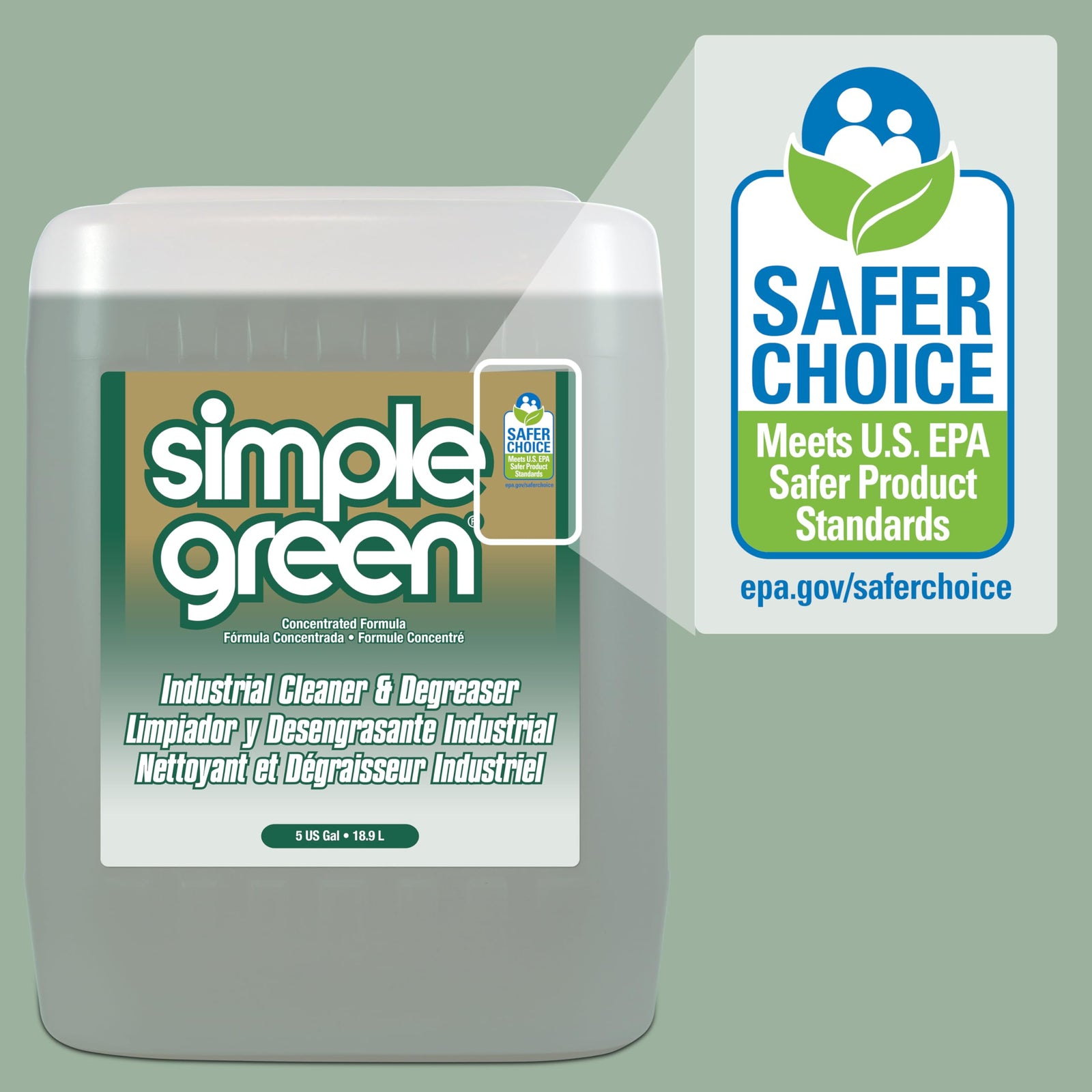 Simple Green 13008 Industrial Cleaner & Degreaser, Concentrated, 55 gal Drum