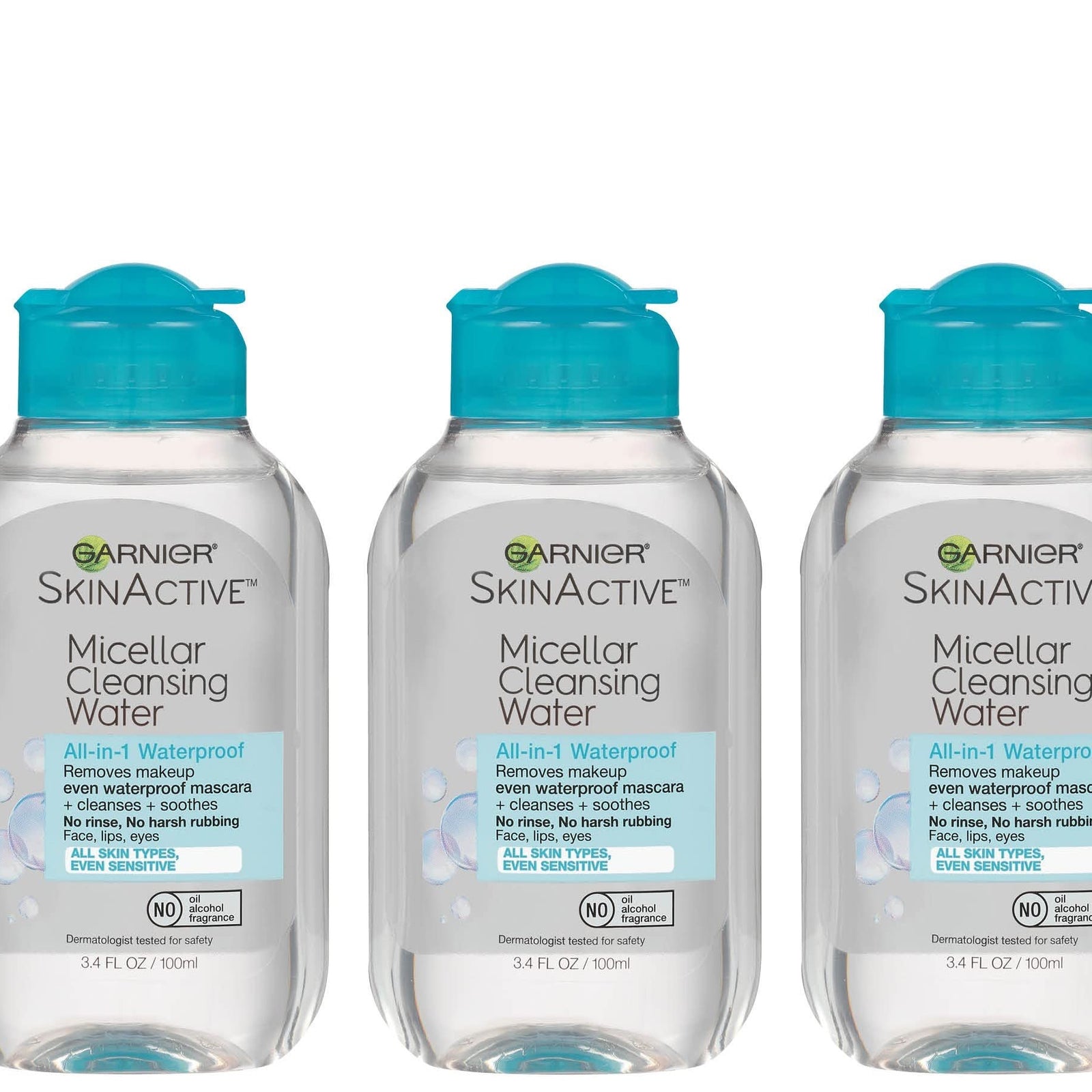 Garnier Micellar Water For Waterproof Makeup, Hydrating Facial Cleanser & Makeup Remover, Suitable for Sensitive Skin, Vegan, Cruelty Free, 13.5 Fl Oz (400mL), 1 Count