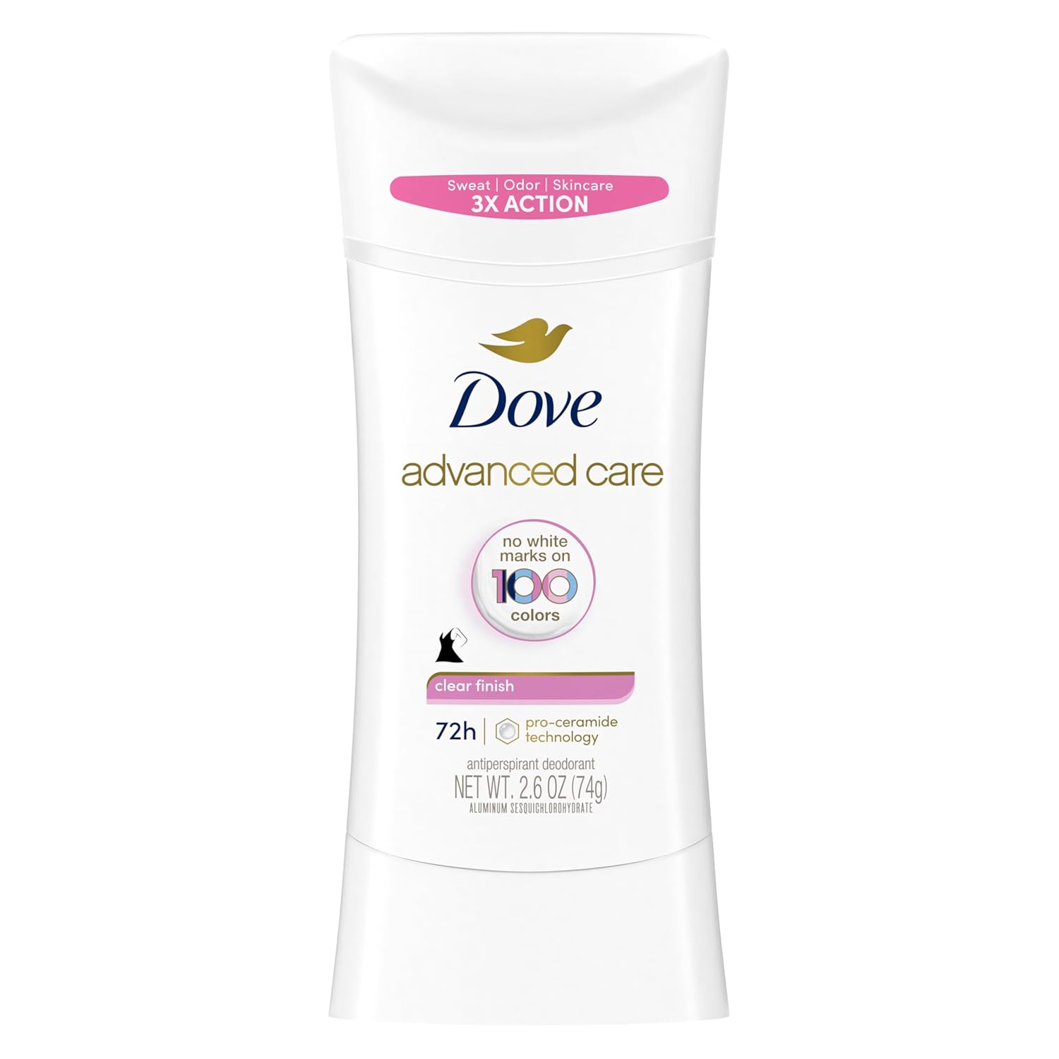 Dove Advanced Care Antiperspirant Deodorant Stick Cool Essentials 4 ct for helping your skin barrier repair after shaving 72 hour odor control and sweat protection with Pro Ceramide Technology 2.6 oz