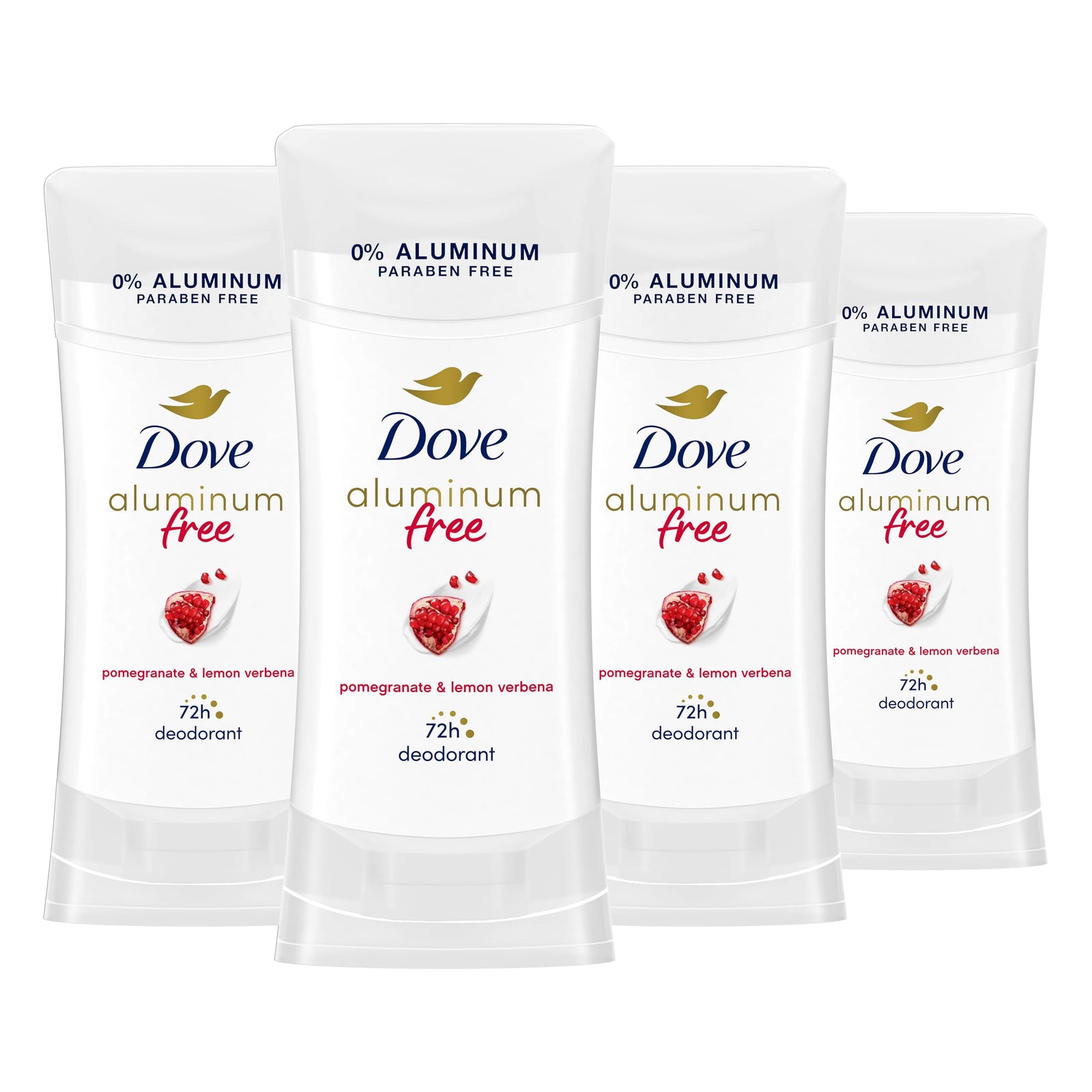 Dove Aluminum Free Deodorant for Women 3 Count Coconut and Pink Jasmine 72 hour odor protection 2.6 oz