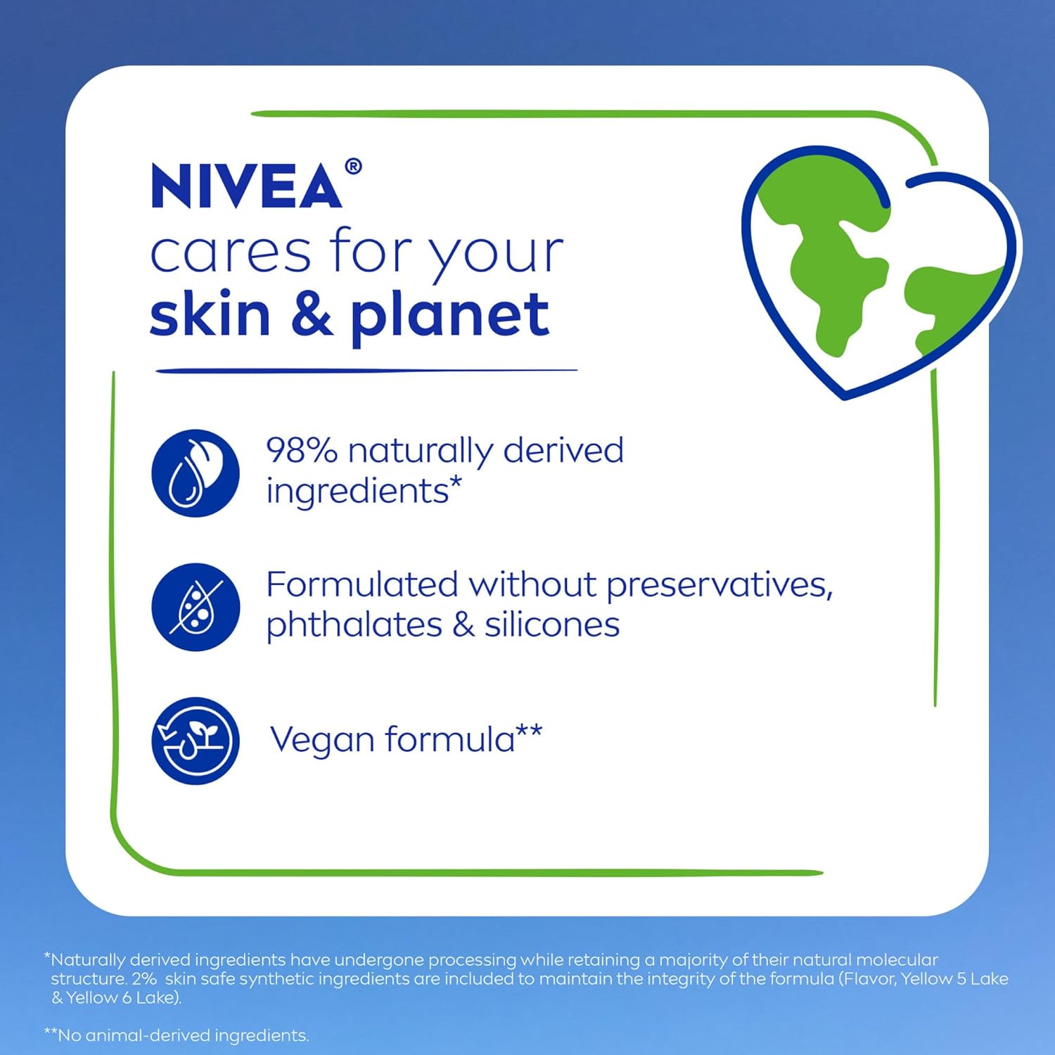 NIVEA Mango Lip Care, Vegan Lip Balm Pack with Shea Butter, Nourishing Oils and Vitamin C & E, 3-in-1 Moisturize, Repair and Protect, 0.17 Oz Stick, Pack of 4