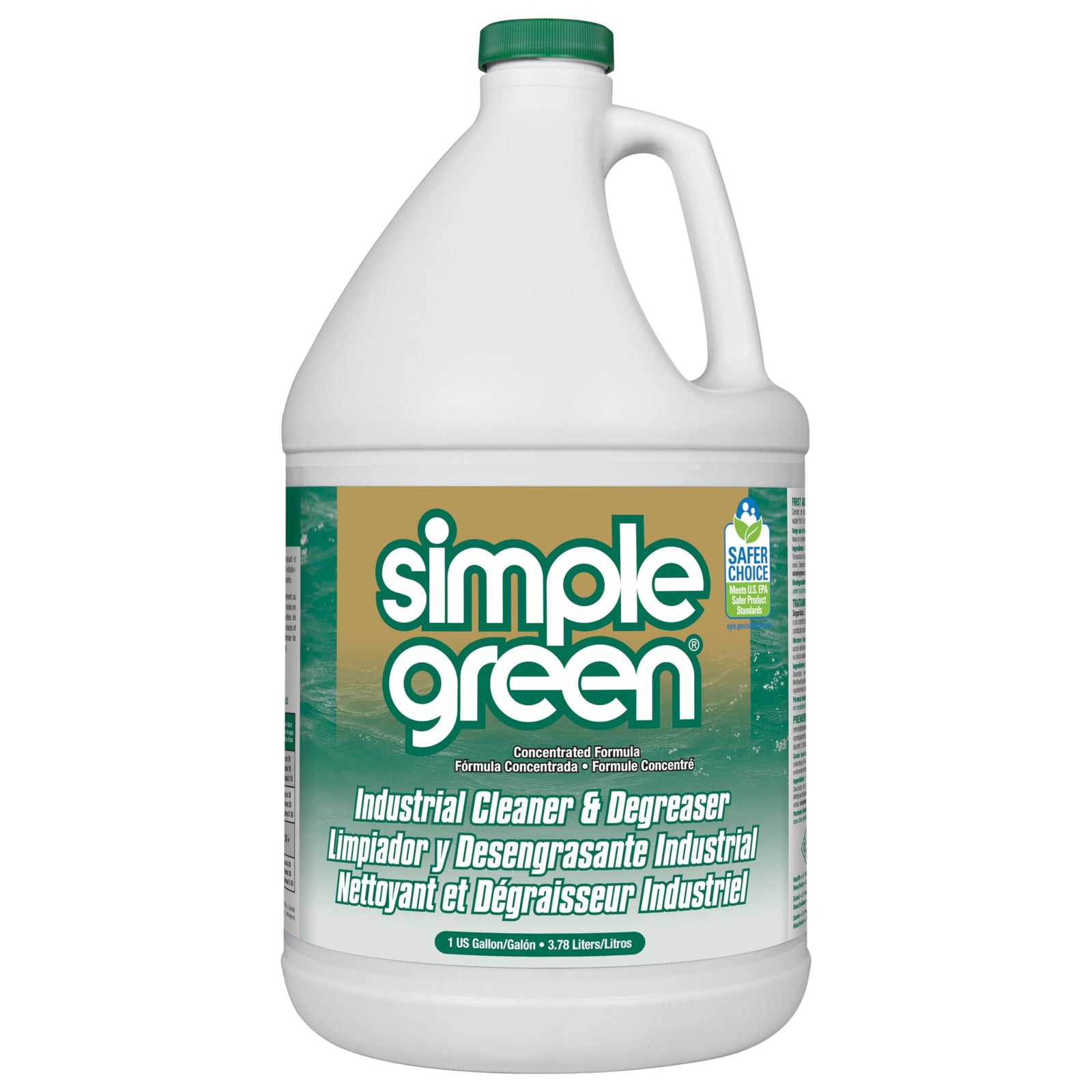 Simple Green 13005CT Industrial Cleaner and Degreaser, Concentrated, 127.8 Fl Oz, Pack of 1, White