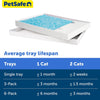 PetSafe ScoopFree Disposable Crystal Cat Litter Tray - Easy Cleaning Box - Refill Tray for Electric Litter Box - Fragrance Free - 4.3 lb Bags - 6 Pack