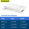 PetSafe ScoopFree Disposable Crystal Cat Litter Tray - Easy Cleaning Box - Refill Tray for Electric Litter Box - Fragrance Free - 4.3 lb Bags - 6 Pack