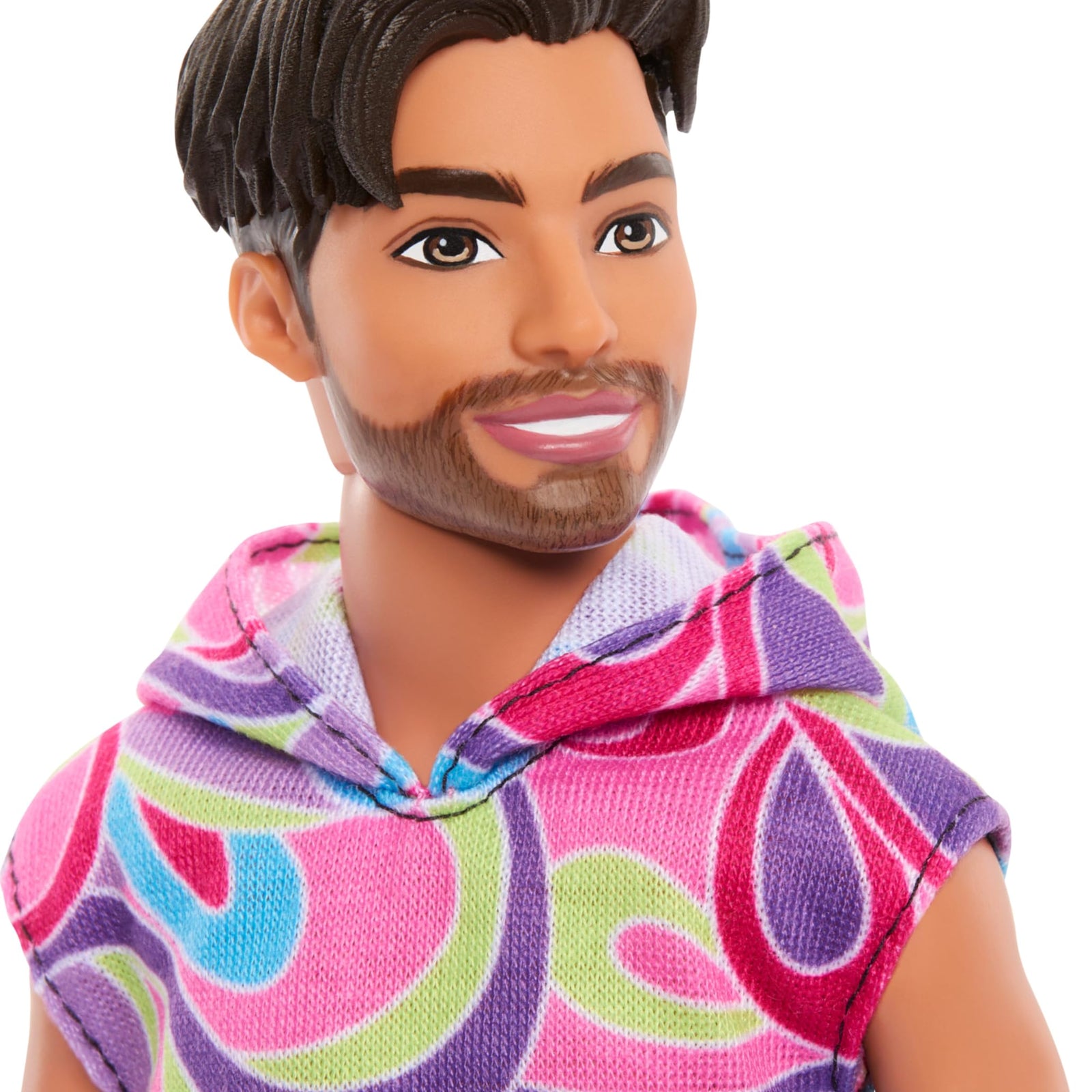 Barbie Fashionistas Doll #221 with Natural Black Hair Wearing Removable Red Dress & Accessories, 65th Anniversary Collectible Toy