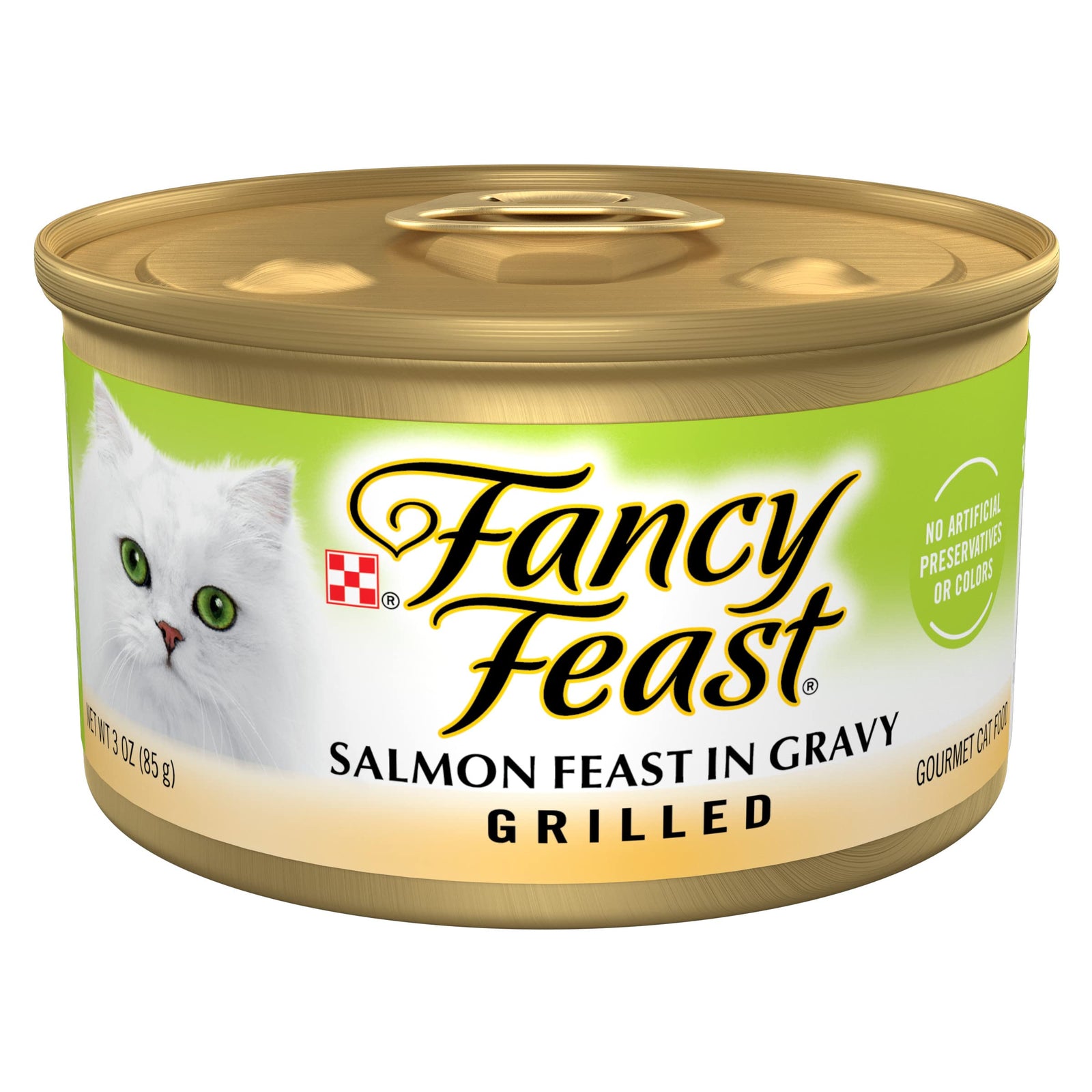 Purina Fancy Feast Gravy Lovers Poultry and Beef Grilled Gourmet Wet Cat Food Variety Pack - (Pack of 24) 3 oz. Cans