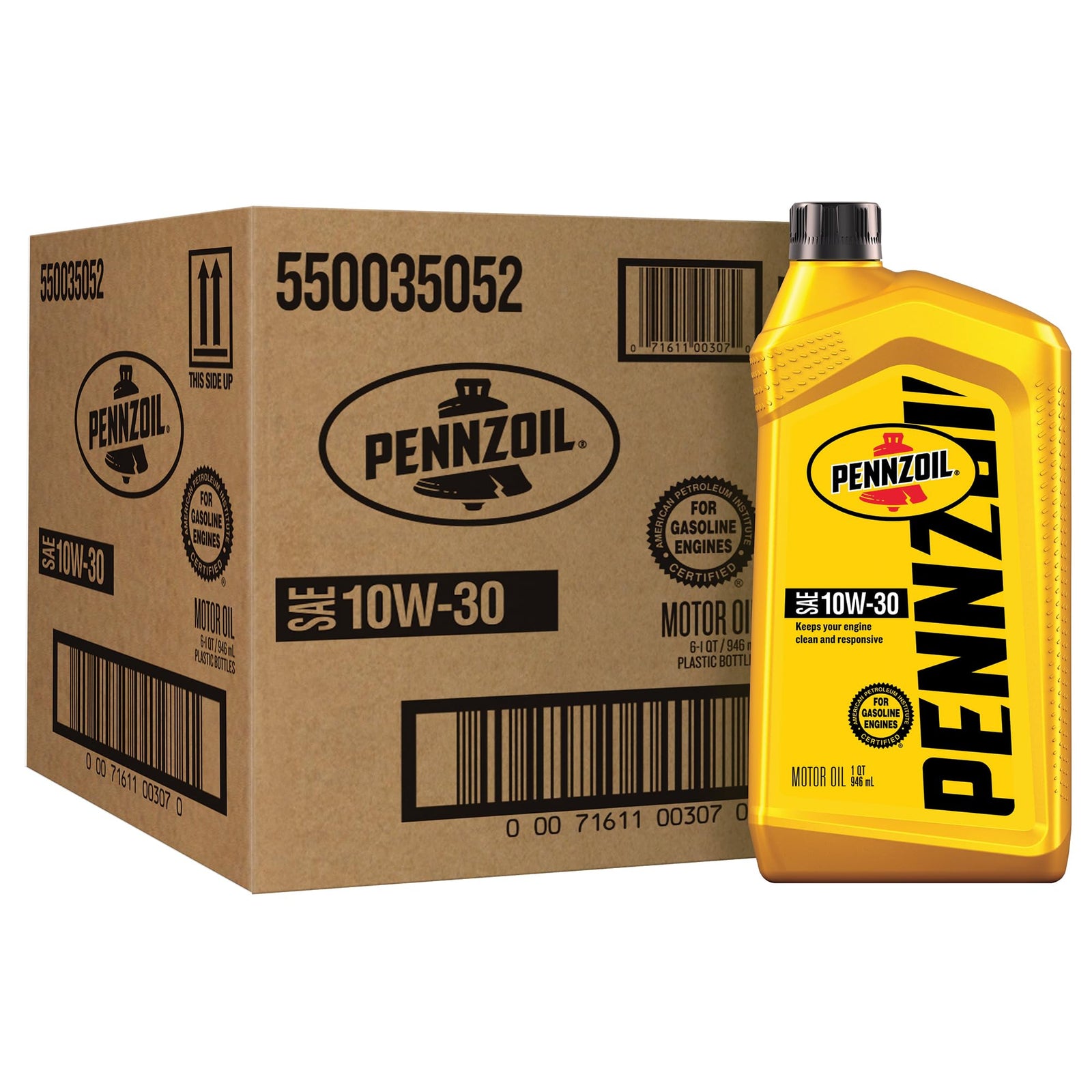 Pennzoil Motor Oil 10W-40 Motor Oil, 5 Quart (3 Pack)
