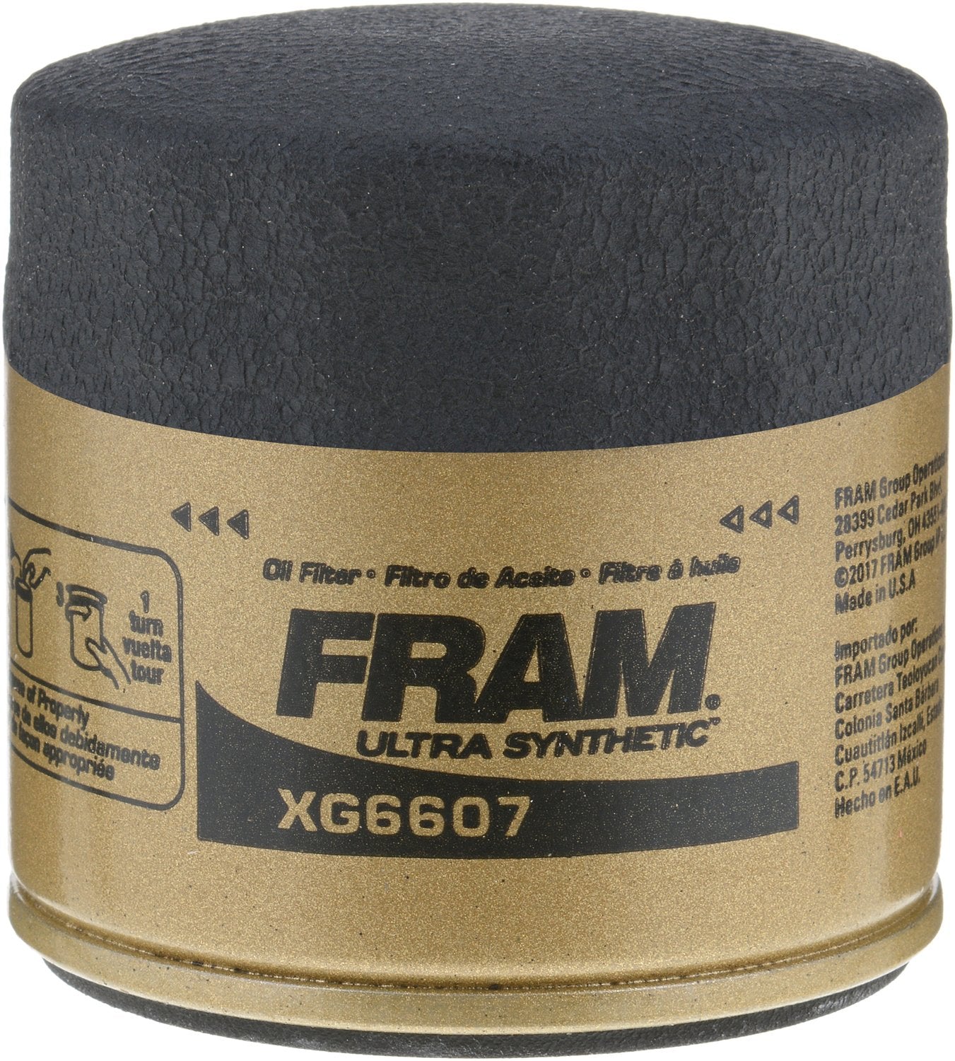 FRAM EG+ PH6607P, 10K Mile Change Automotive Replacement Interval Spin-On Engine Oil Filter for Select Vehicle Models
